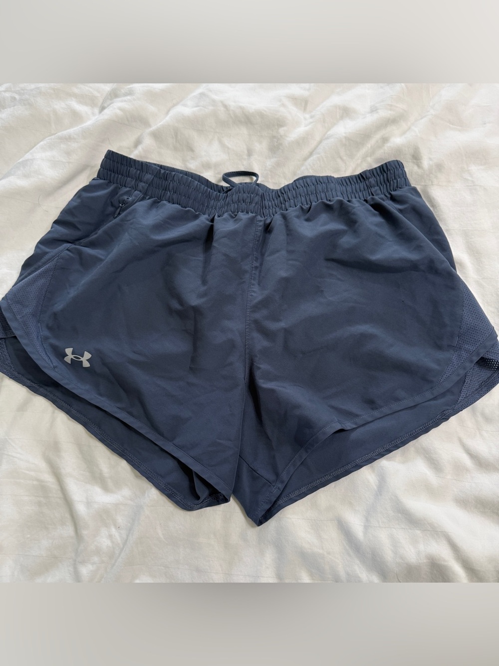 Under Armour Women's Gray Blue Athletic Shorts